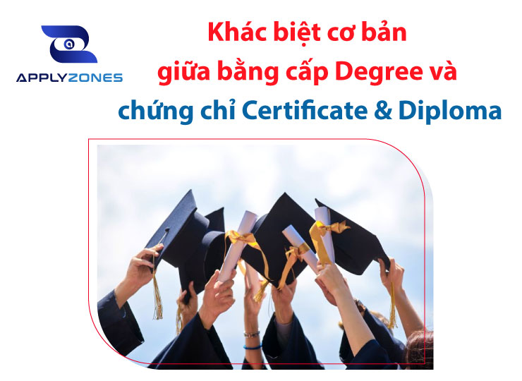Khác biệt cơ bản giữa bằng cấp Degree và chứng chỉ Certificate & Diploma