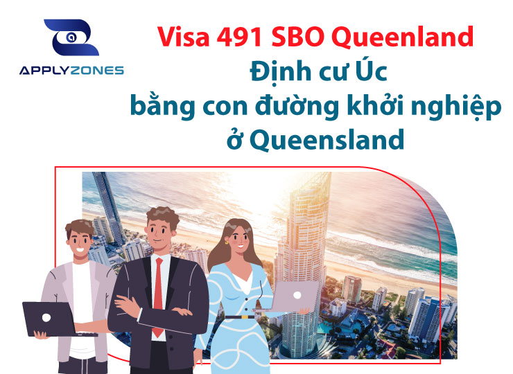 Visa 491 SBO Queenland:  Định cư Úc bằng con đường khởi nghiệp ở Queensland.